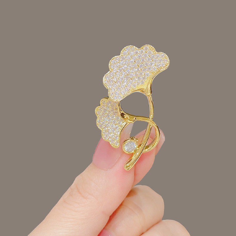 New Alloy Brooch High Sense Niche High-end Pin Coat Suit High-end All-match Corsage
