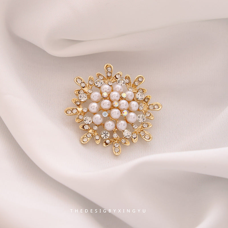 New Alloy Brooch High Sense Niche High-end Pin Coat Suit High-end All-match Corsage