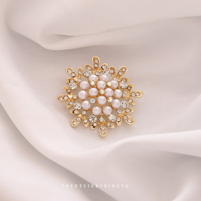 New Alloy Brooch High Sense Niche High-end Pin Coat Suit High-end All-match Corsage