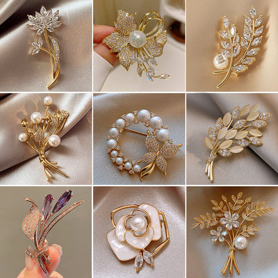 New Alloy Brooch High Sense Niche High-end Pin Coat Suit High-end All-match Corsage