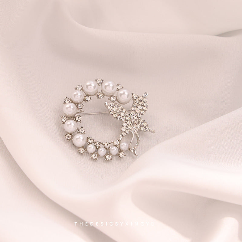 New Alloy Brooch High Sense Niche High-end Pin Coat Suit High-end All-match Corsage